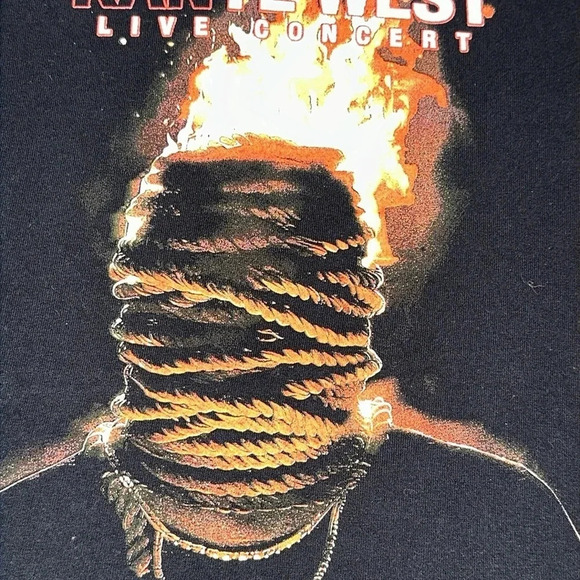 2022 KANYE WEST MERCH LIVE CONCERT black short sleeve t-shirt Miami FL - Picture 6 of 8